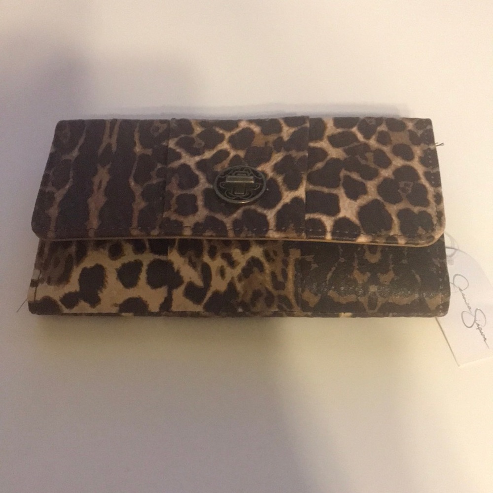 Jessica Simpson Leopard Print Wallet